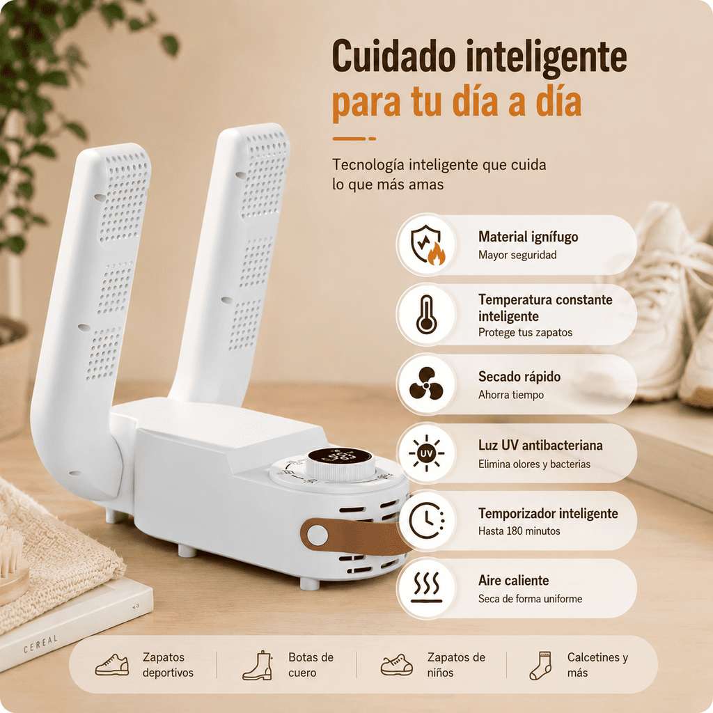 Secador de ropa + secador de zapatos