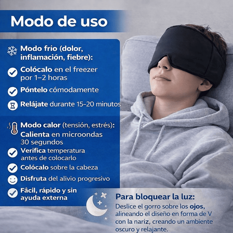 Gorro para migrañea
